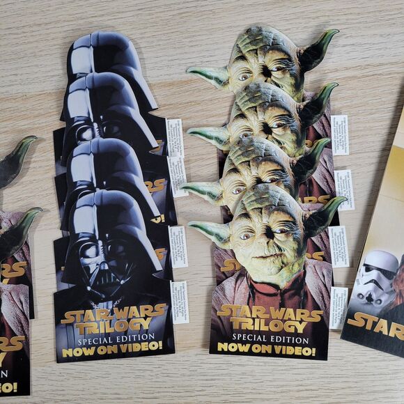 Vtg 90s Star Wars Trilogy Special Edition Movie Promo Video Store Topper Display - Picture 9 of 15